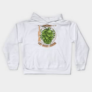 Cute IPA Lot When I Drink Funny Beer Drinking Pun Kids Hoodie